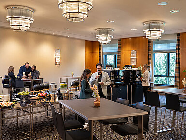 Dubai Conference room Coffee break with snacks and drinks in the conference area of Maritim Hotel Düsseldorf