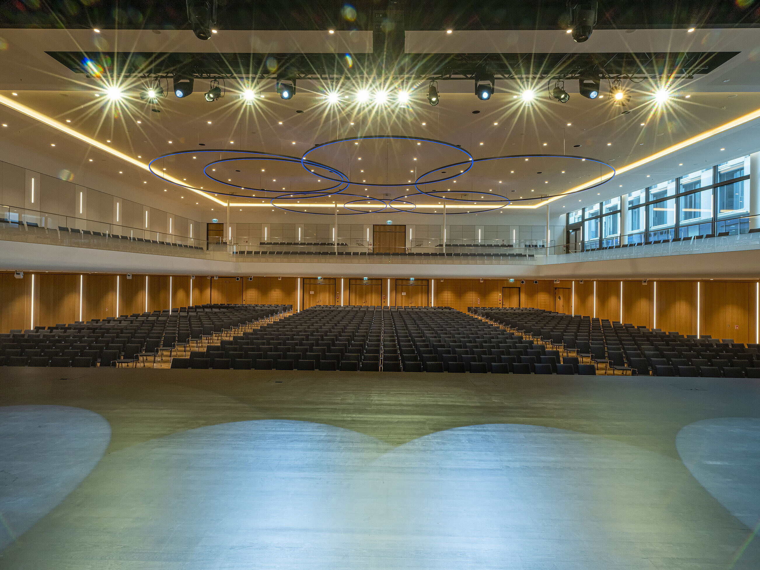 Ingolstadt Hall View from the stage into the modern event hall at Maritim Hotel Ingolstadt.