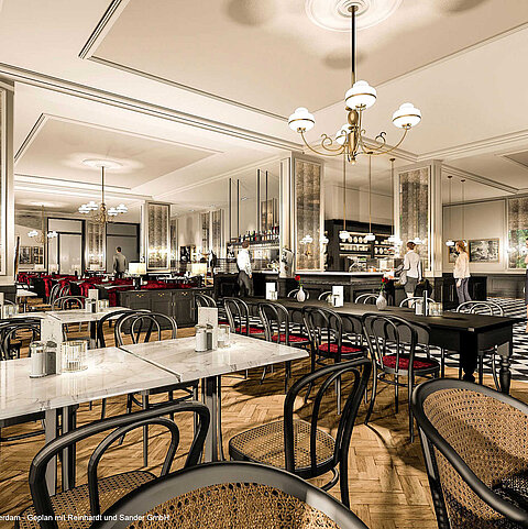 Wiener Café © Maritim Hotel Amsterdam - Geplan mit Reinhardt und Sander GmbH